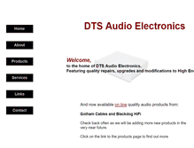 Tablet Screenshot of dtsaudioelectronics.com